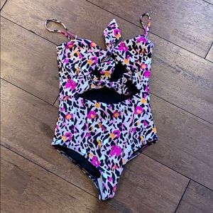 Beach Riot Mia Knotted One Piece Swimsuit Small